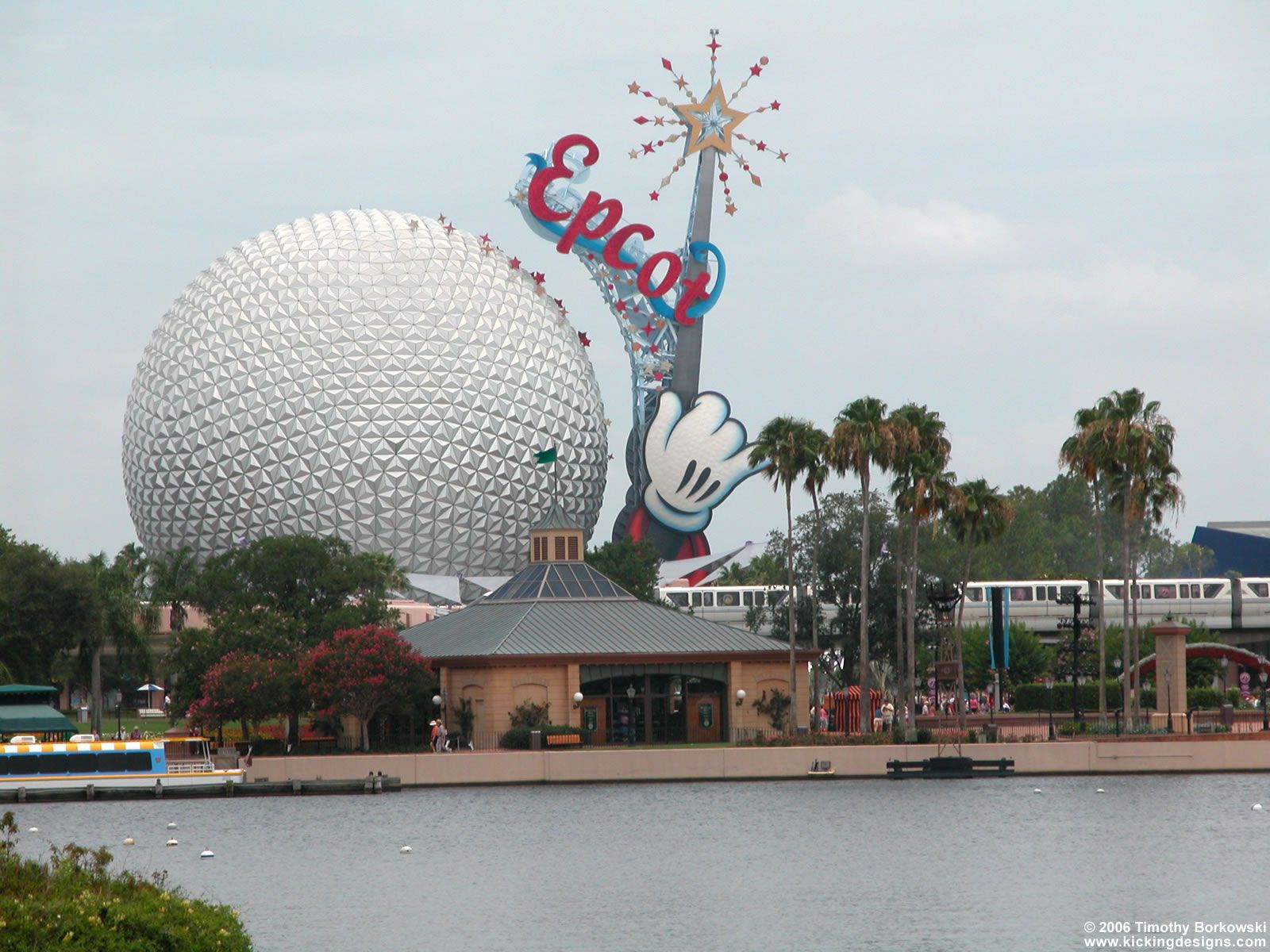 Fuochi artificio Spaceship Earth Epcot, 1024x768 HD, Desktop