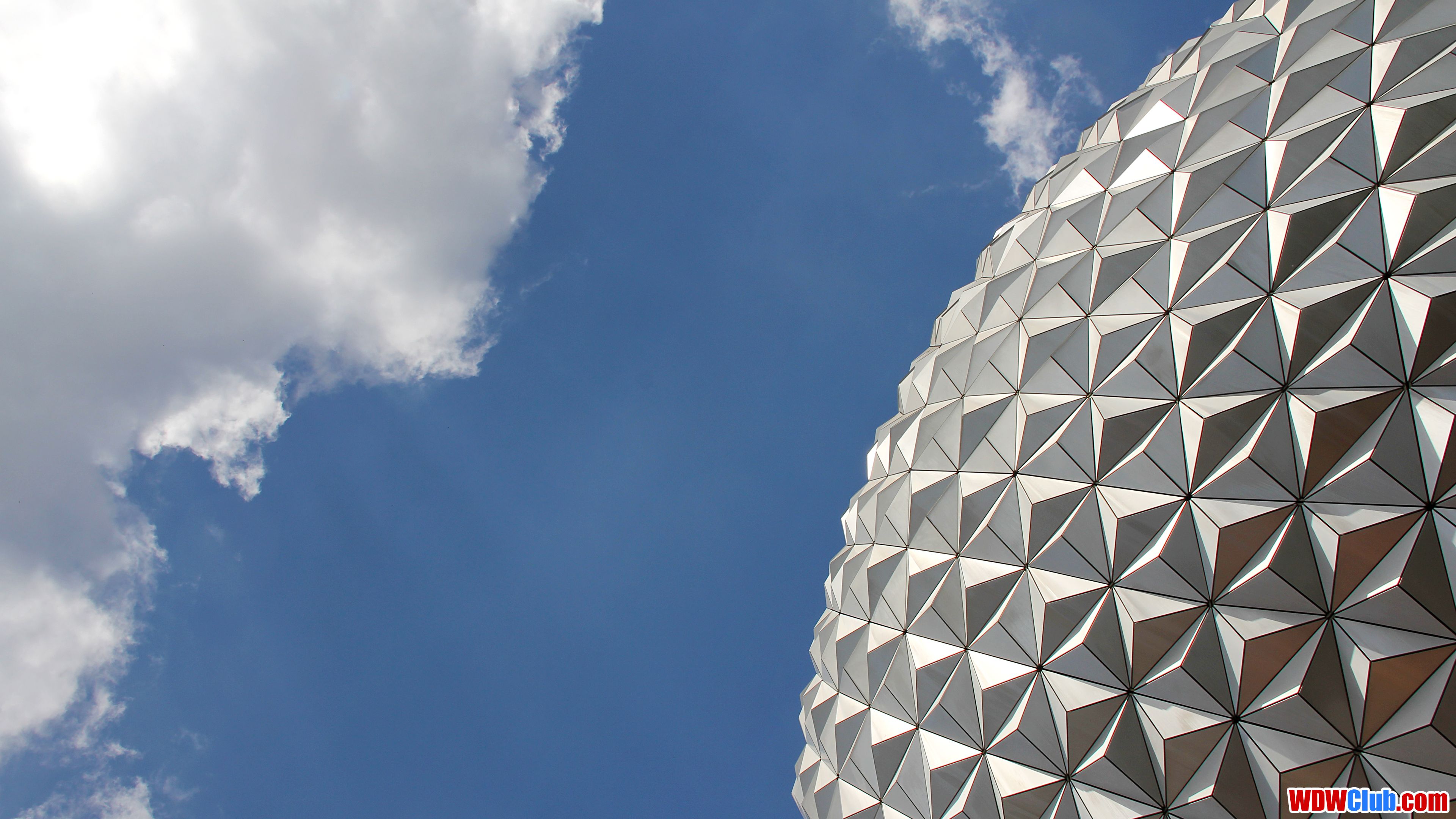 Spaceship Earth Epcot cielo, 3840x2160 UHD, PC 4K