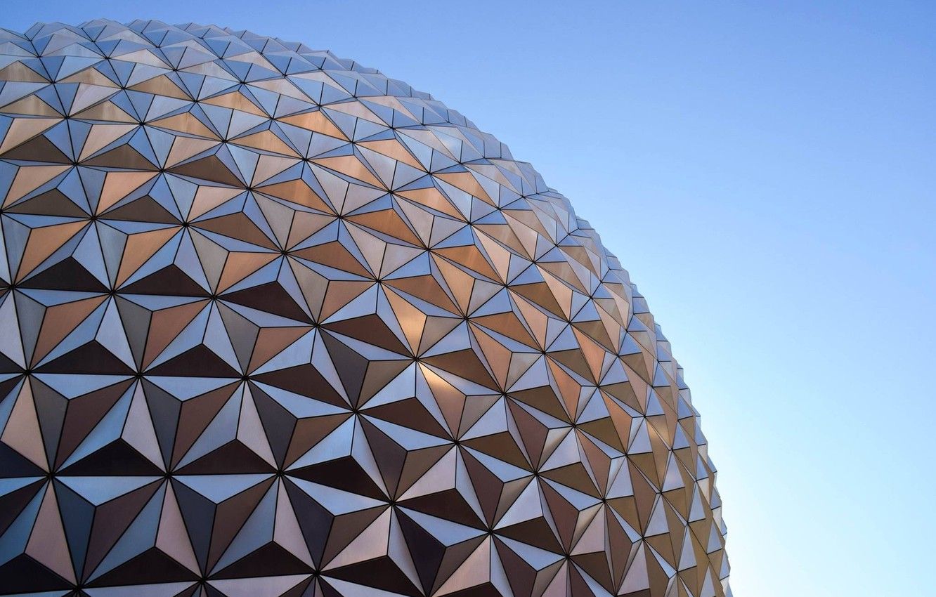 Sfera geodetica Spaceship Earth Epcot, 1332x850 720p, PC