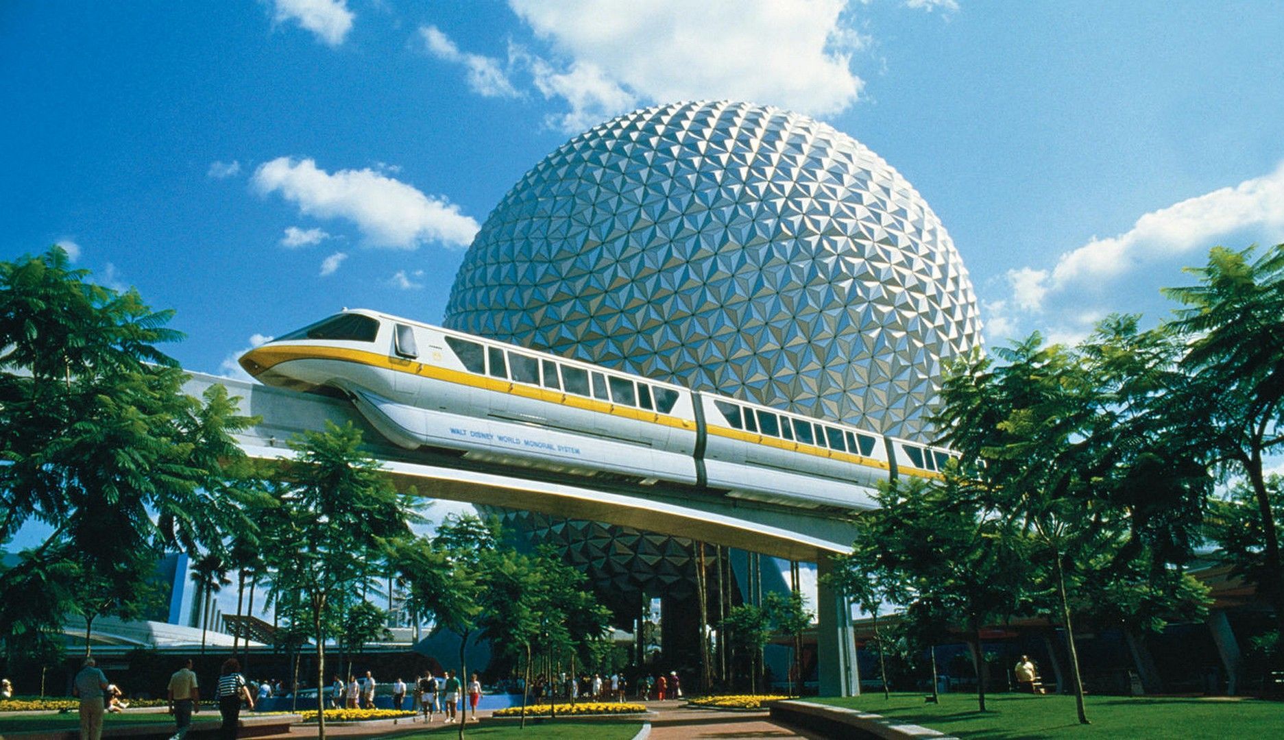 Epcot Spaceship Earth monorotaia, 1873x1080 HD, iMac