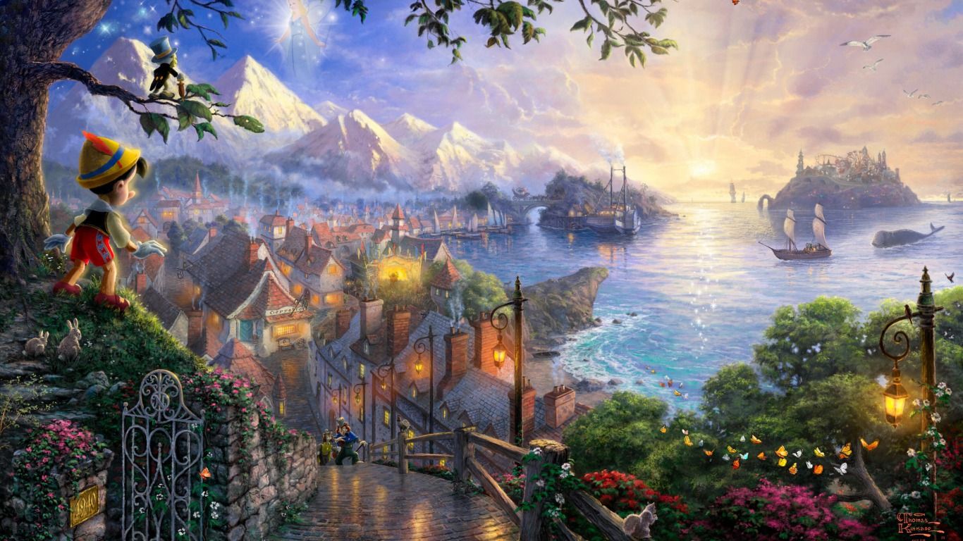 Castello Disney notturno, 1920x1080 Full HD 1080p, Notebook Gaming