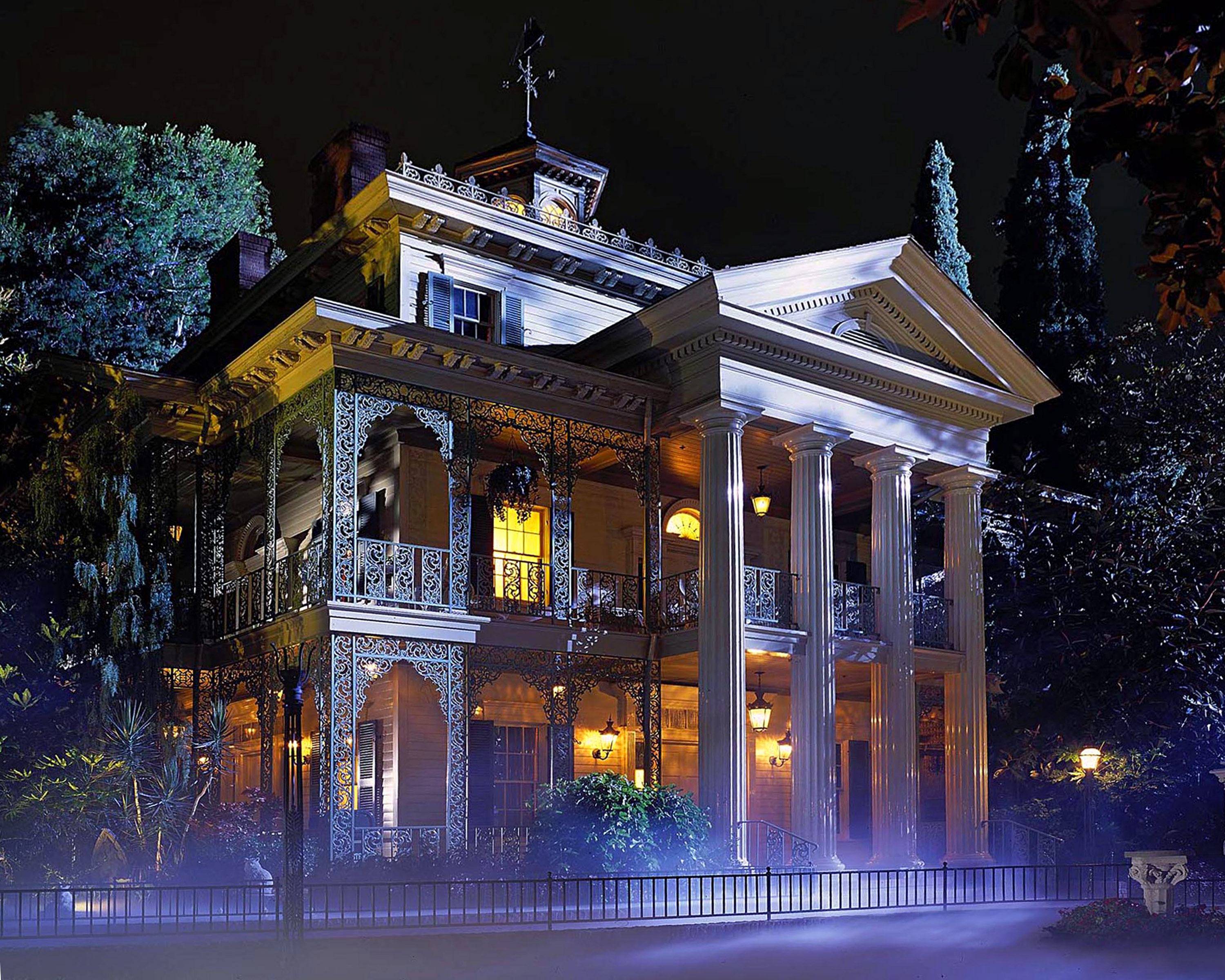Haunted Mansion Disneyland notturna, 3000x2400 2K+, Desktop
