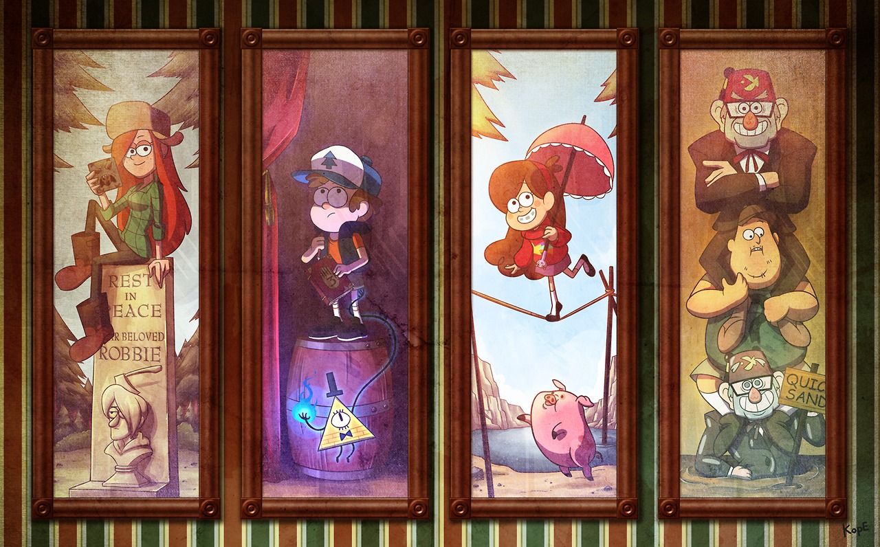 Gravity Falls quadri Maniero Stregato, 1280x796 720p, Monitor Gaming