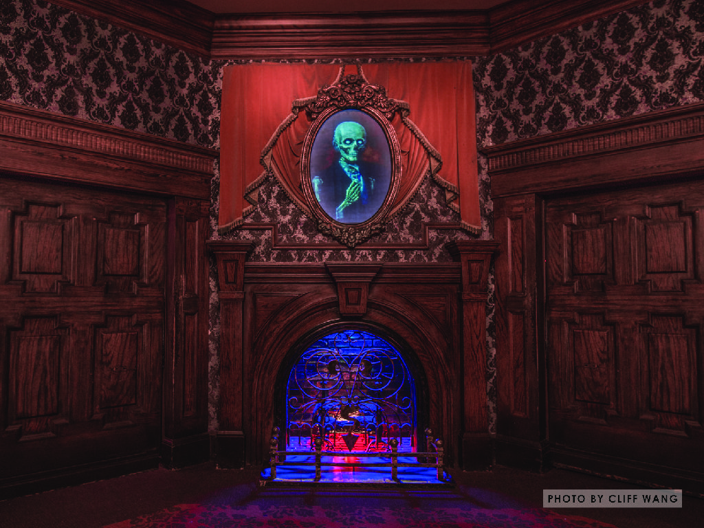 Haunted Mansion ritratto fantasma camino, 1024x768 HD, Desktop