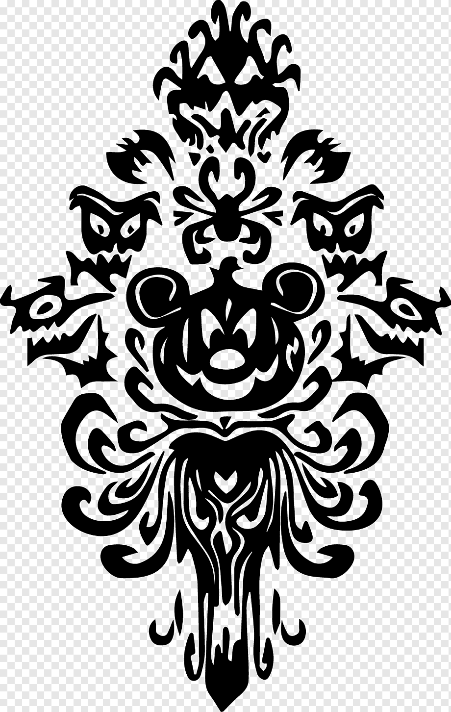 Motivo ornamentale Halloween Mickey Mouse, 920x1452 Full HD Verticale, iPhone