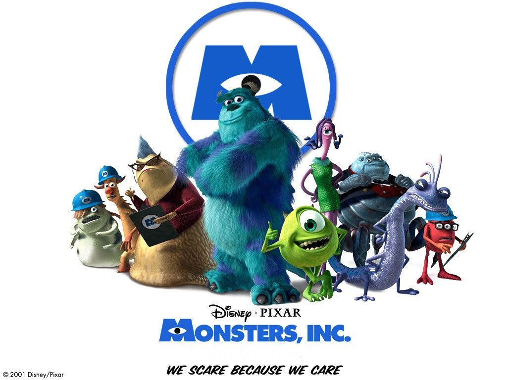 Monsters Inc personaggi Pixar, 1024x768 HD, PC