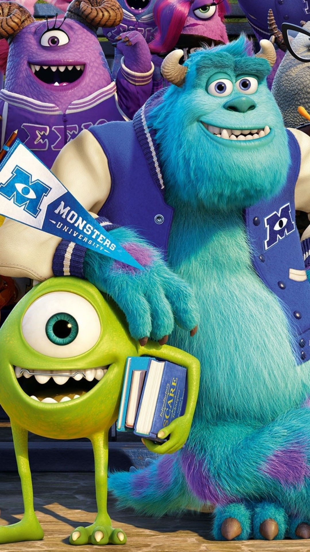 Mike e Sulley, Monsters University, 1080x1920 Full HD Verticale, Samsung Galaxy