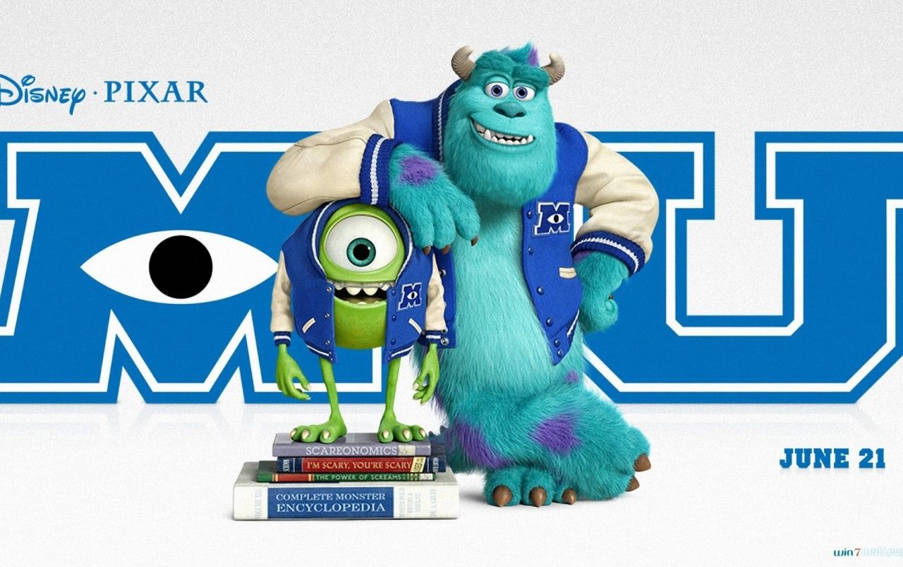 Sulley e Mike Monsters University, 1280x804 720p, Laptop