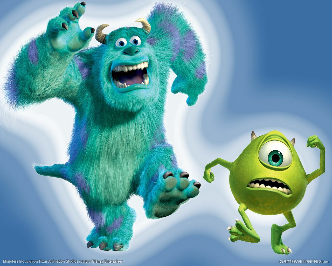 Sulley e Mike Monsters Inc, 1280x1024 HD, Desktop