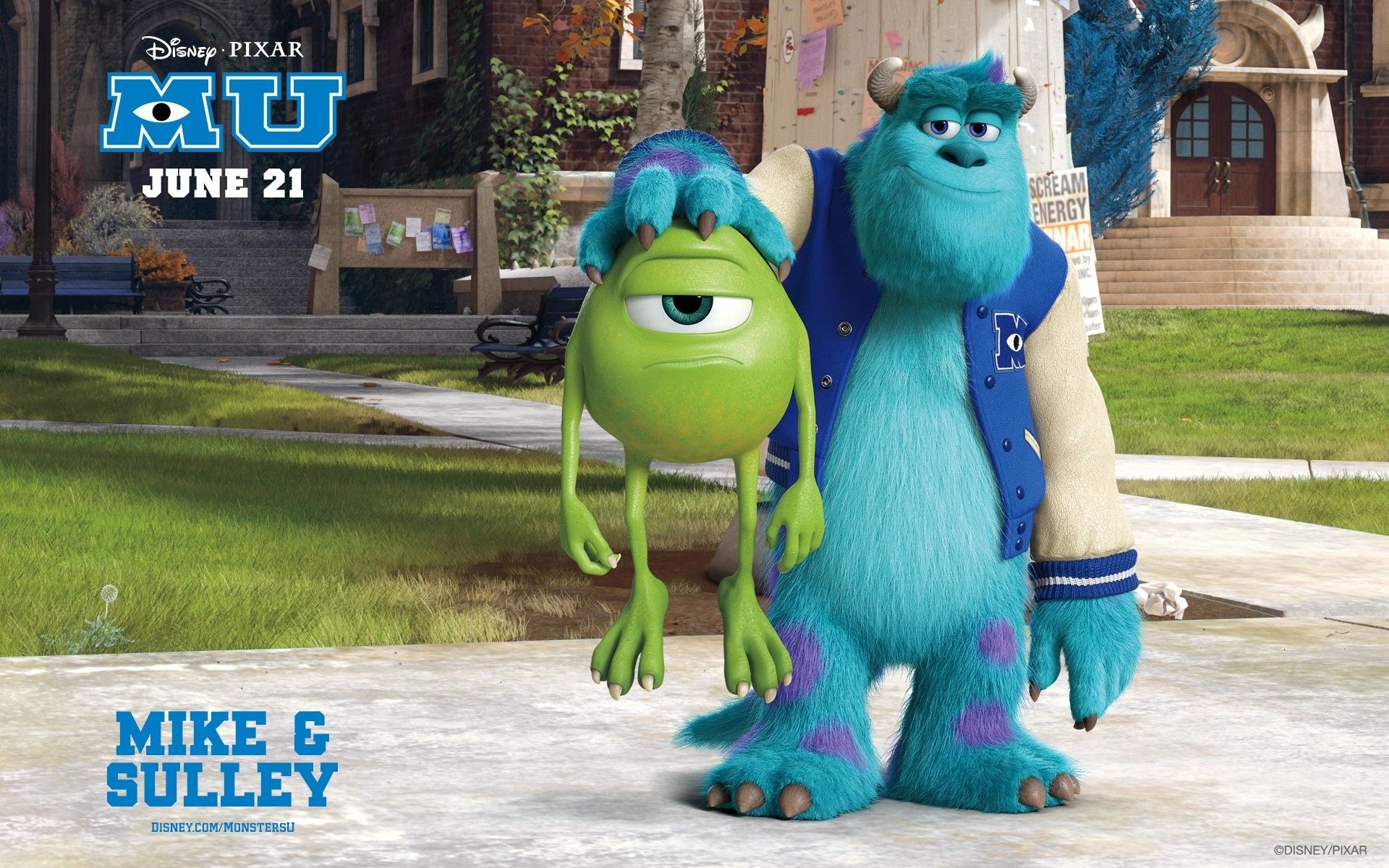Mike e Sulley, Monsters University, 1920x1200 WUXGA, Laptop