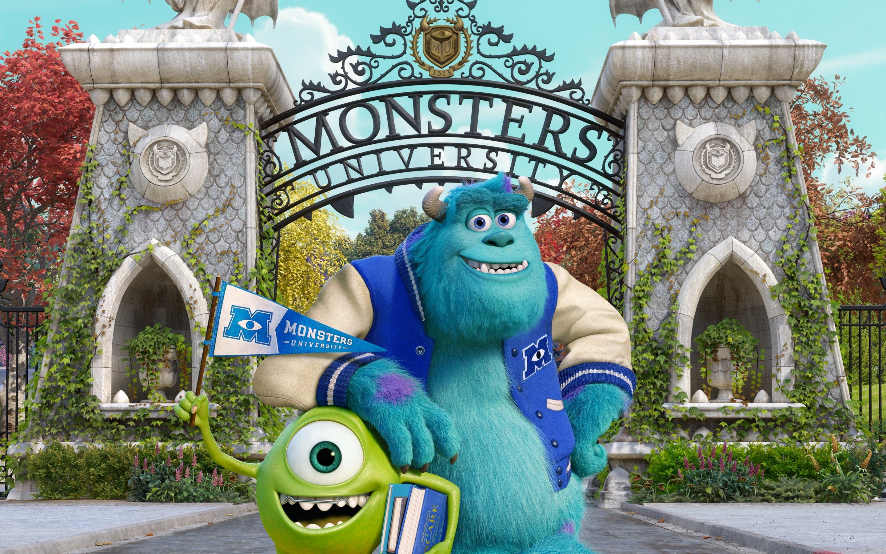Mike e Sulley, Monsters University, 2880x1800 2K+, Desktop