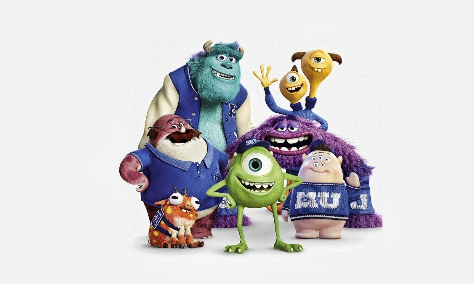 Personaggi Monsters University Disney, classici d'animazione, 1600x960 HD, Laptop