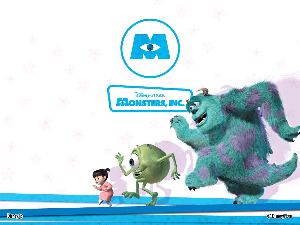 Mike, Sulley e Boo, Monsters Inc., 1024x768 HD, iMac