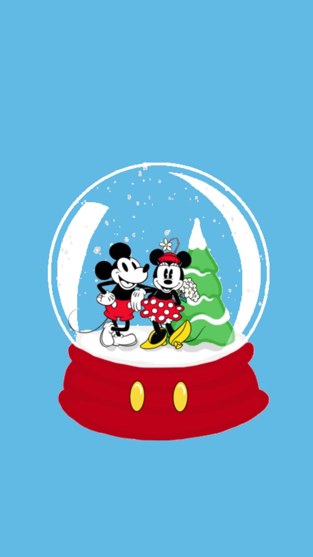 Topolino e Minnie in globo, Disney, 1008x1792 Full HD Verticale, iPhone