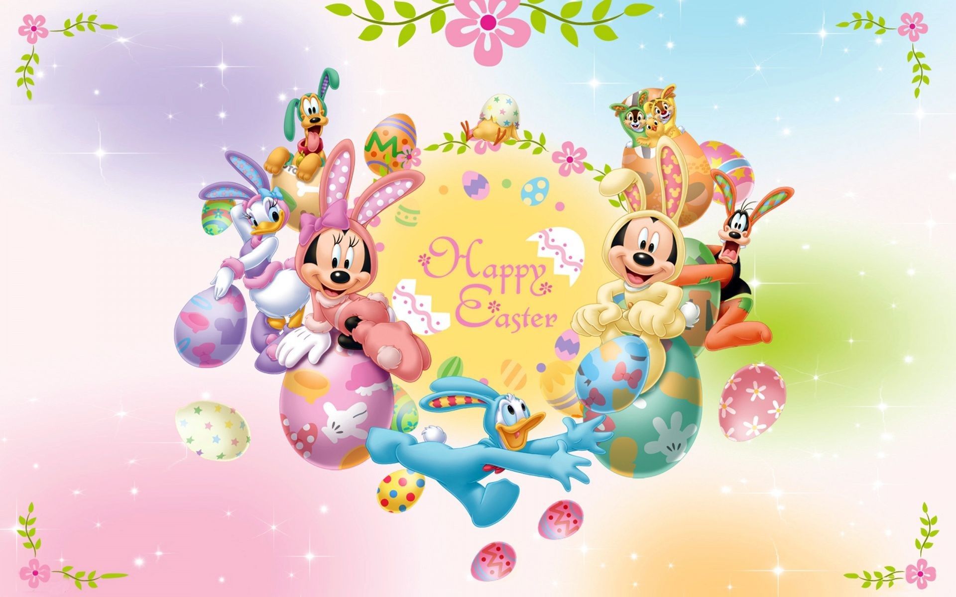 Personaggi Disney costumi da coniglio Pasqua, classici d'animazione, 1920x1200 Full HD+ WUXGA, Desktop