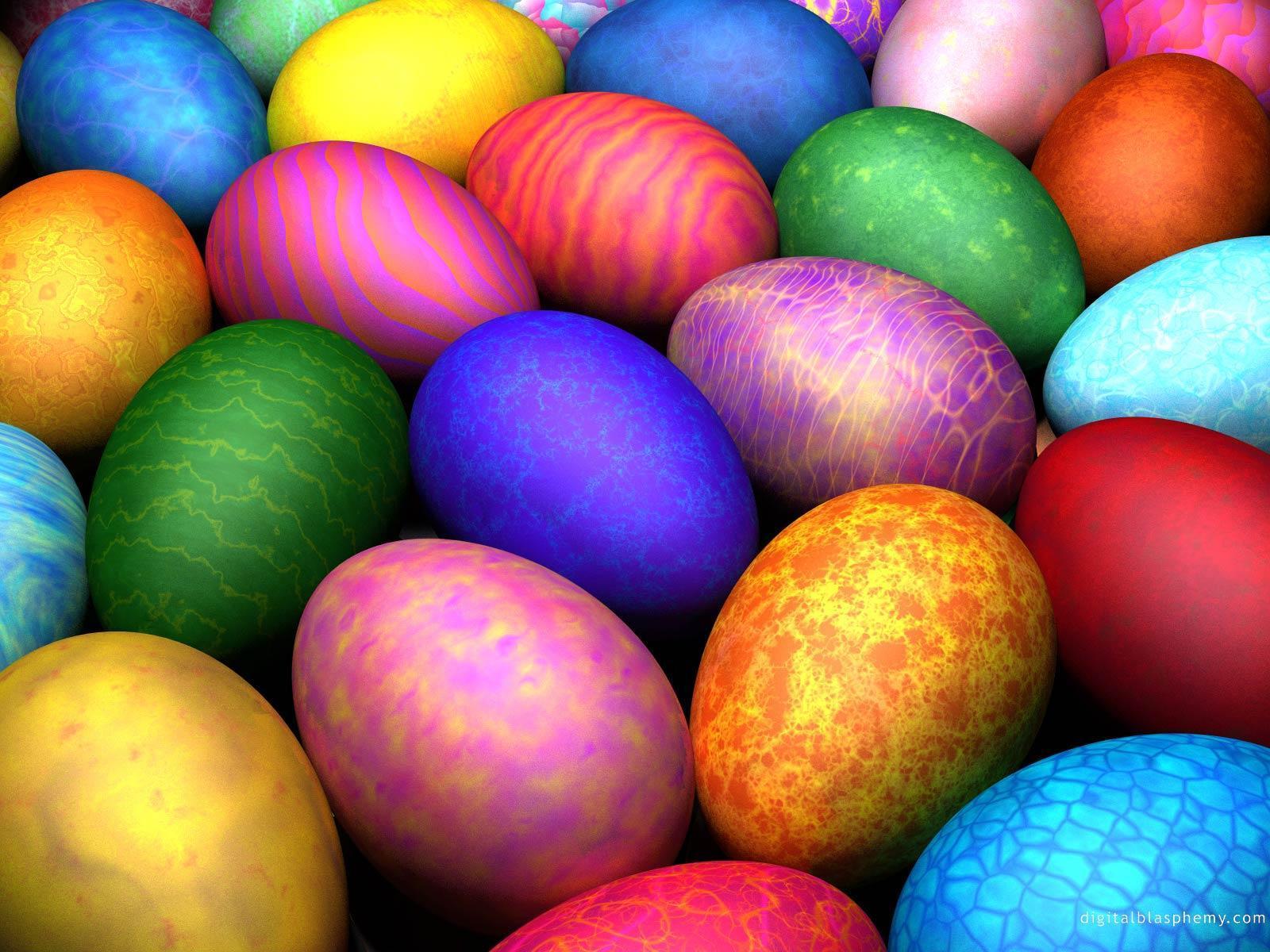 Uova di Pasqua colorate decorate, 1600x1200 900p, Desktop