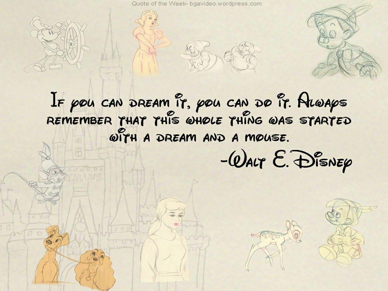 Personaggi Disney citazione Walt Disney, 1280x960 HD, PC Desktop
