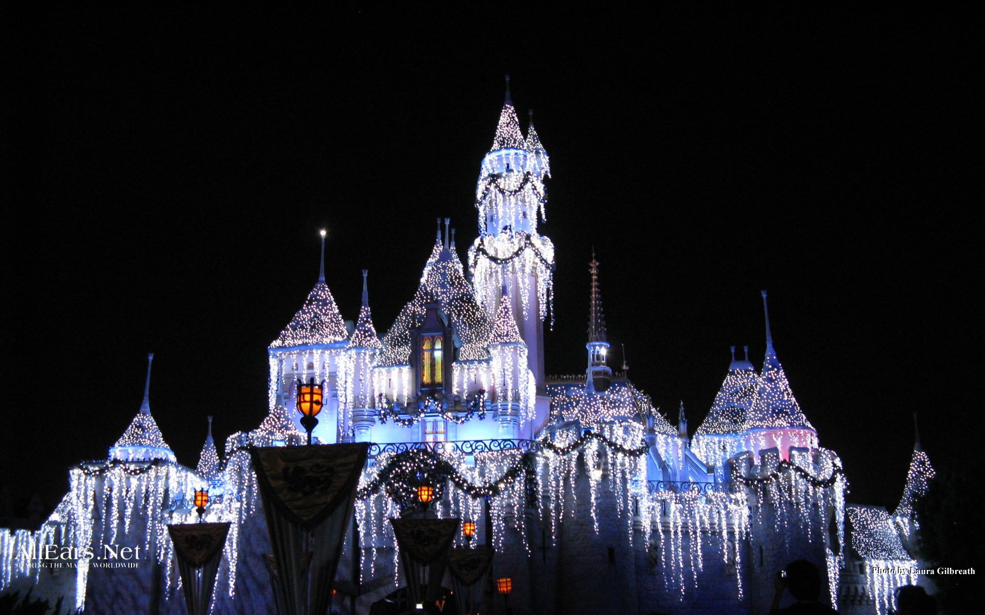 Castello Disney illuminato notte, 1920x1200 Full HD+ WUXGA, PC Desktop