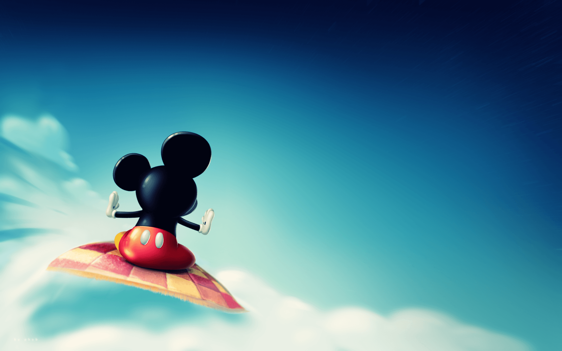 Topolino su tappeto volante, Disney, 1920x1200 Full HD+ WUXGA, Desktop