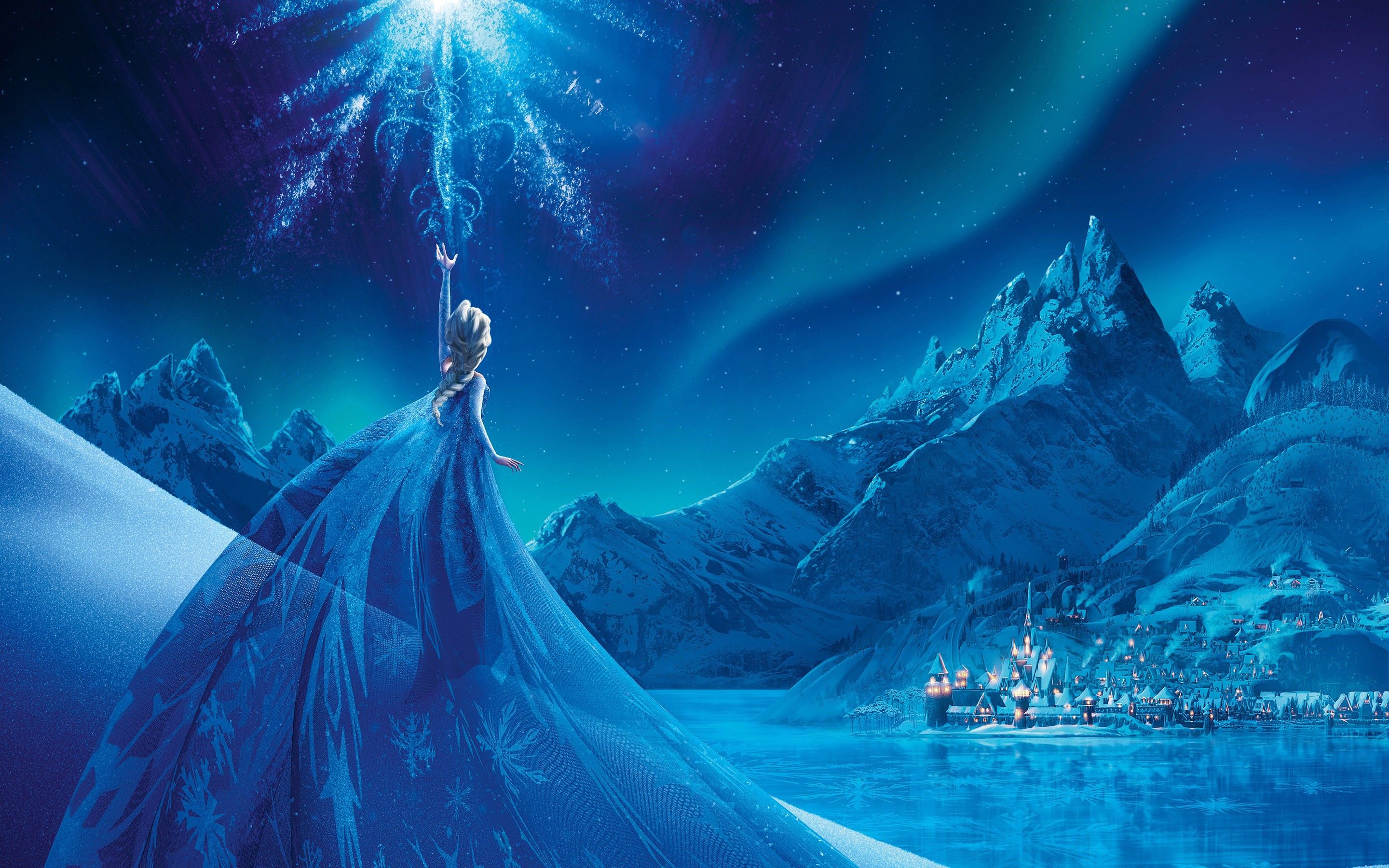 Elsa Frozen castello di ghiaccio, 2880x1800 2K, PC Desktop
