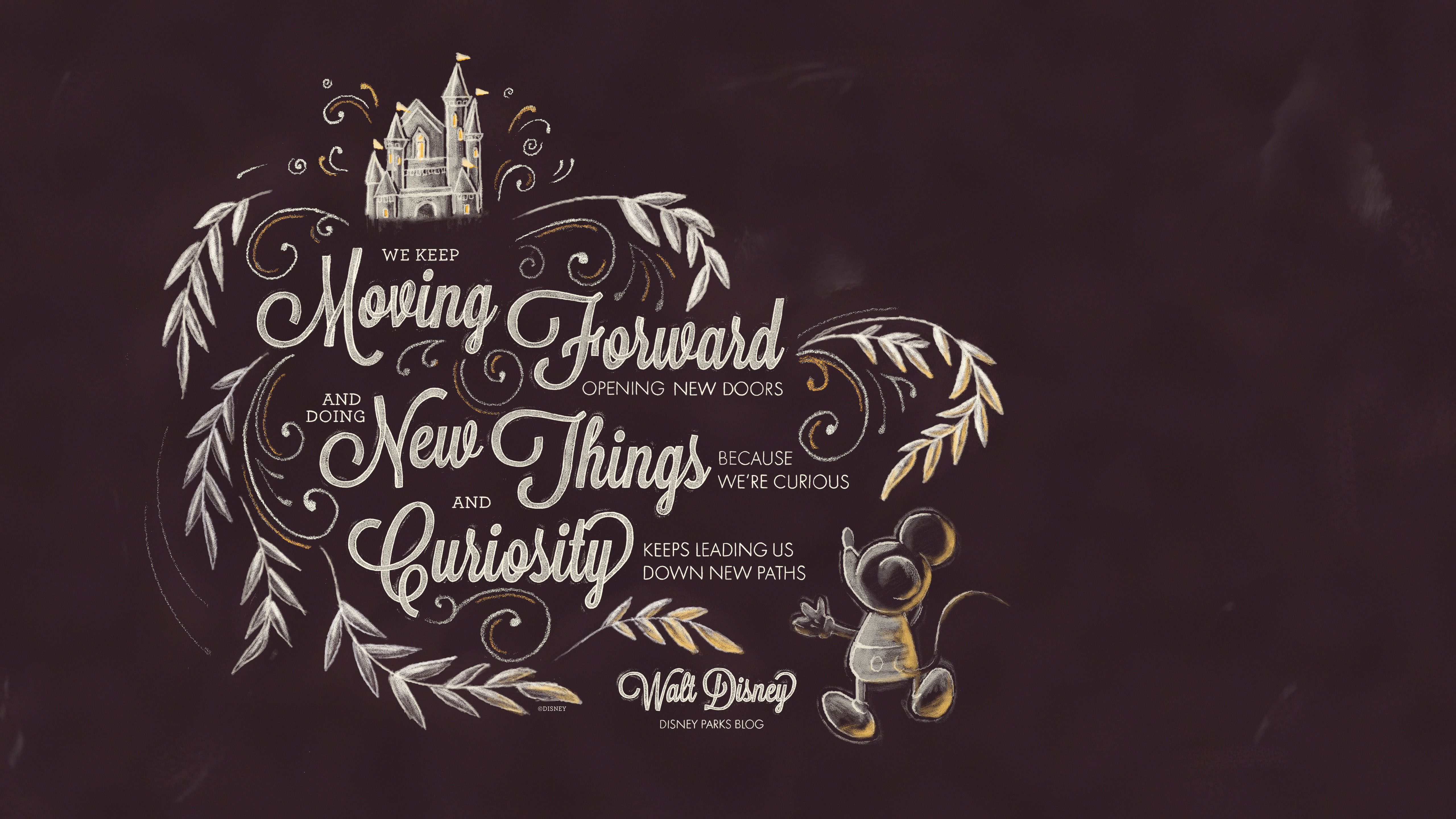 Citazione Walt Disney castello topolino, 5120x2880 Ultra HD, PC