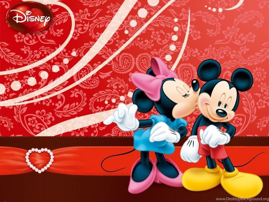 Topolino e Minnie San Valentino, 1024x768 HD, Desktop