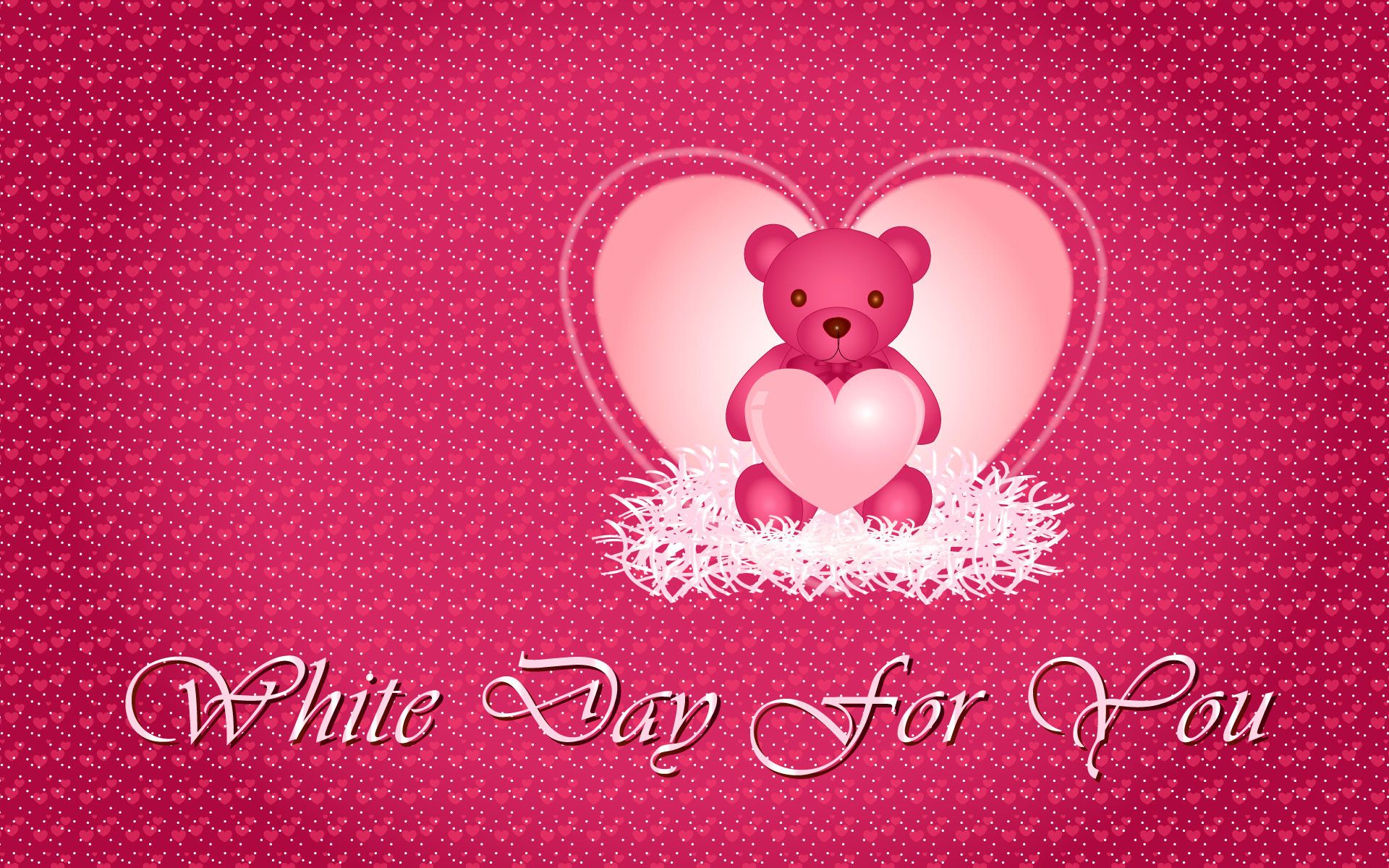Orsetto rosa con cuore, 1920x1200 Full HD+ WUXGA, PC Desktop