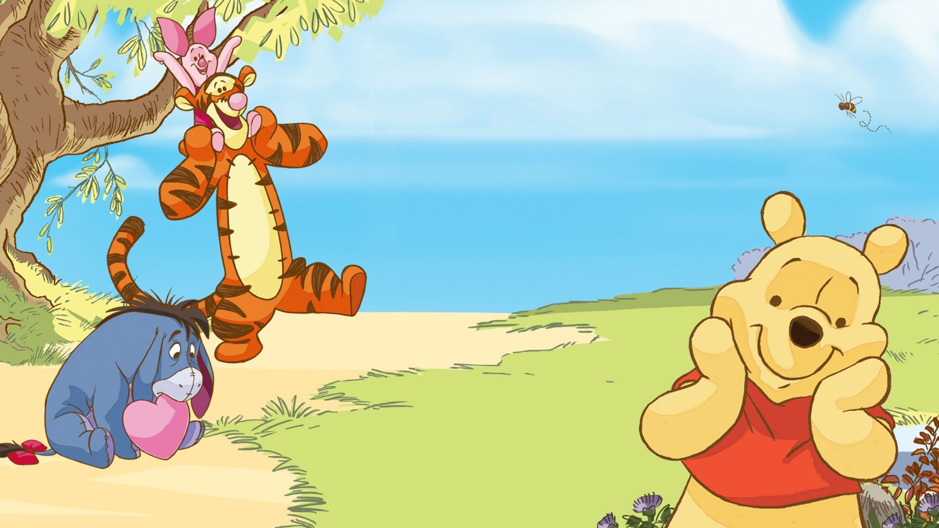 Winnie the Pooh e amici San Valentino, Tigro e Pimpi, 1920x1080 Full HD 1080p, PC