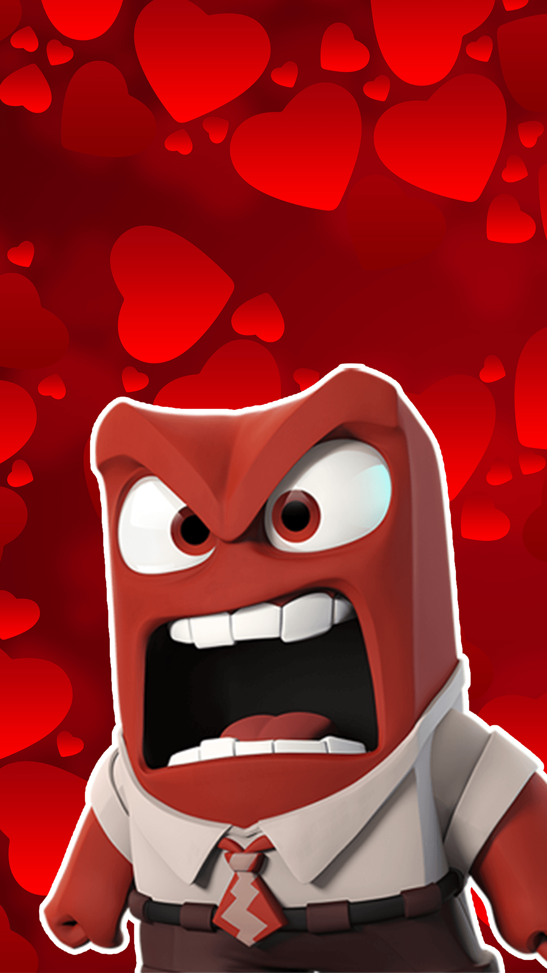 Rabbia personaggio Inside Out, 1080x1920 Full HD Verticale, Smartphone