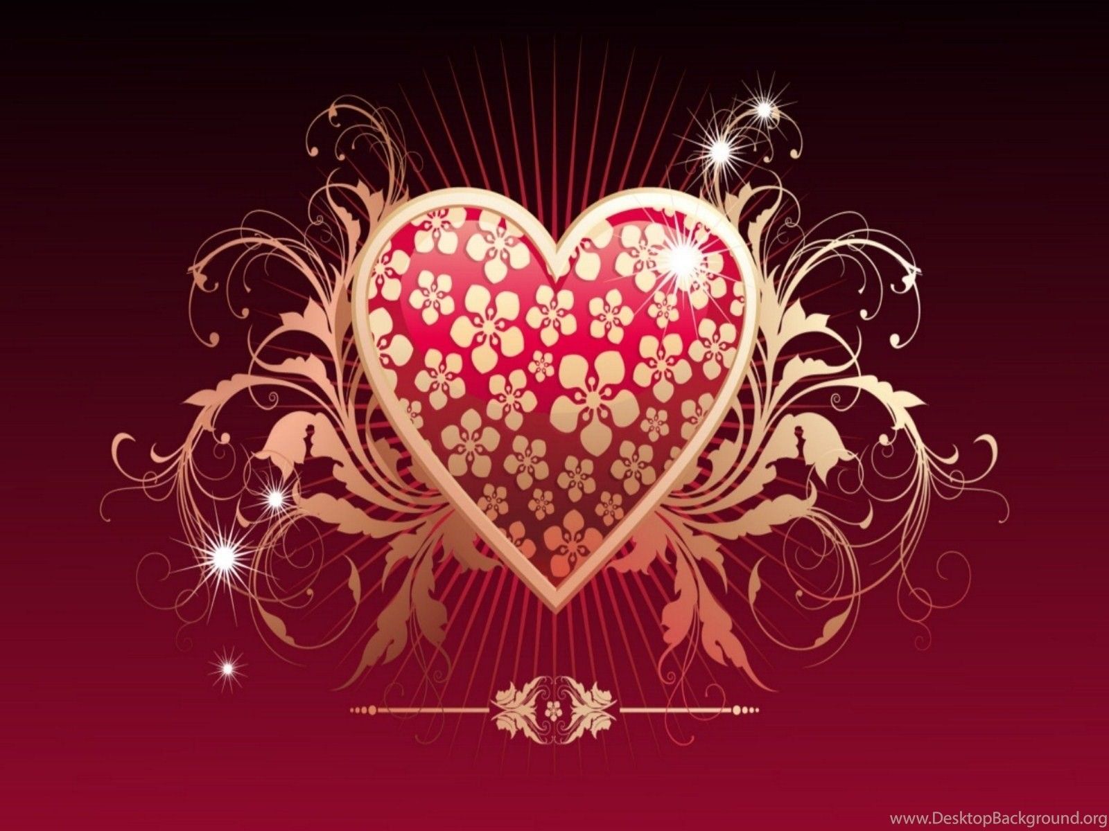 Cuori rossi San Valentino, 1600x1000 HD, Laptop