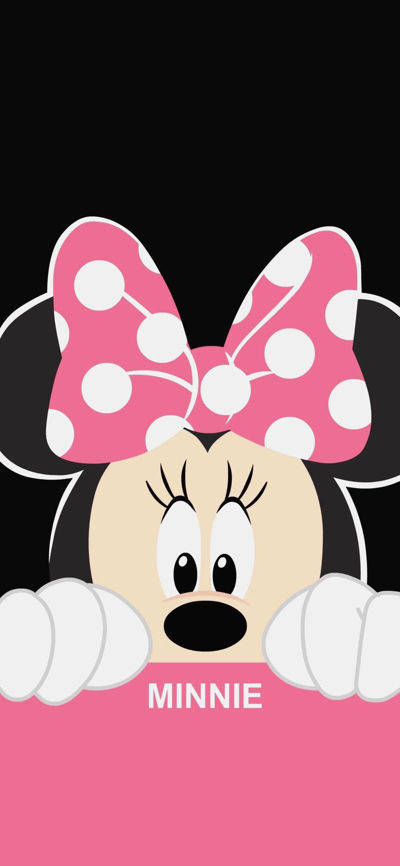 Minnie Mouse fiocco rosa, 1600x3464 Verticale, Mobile
