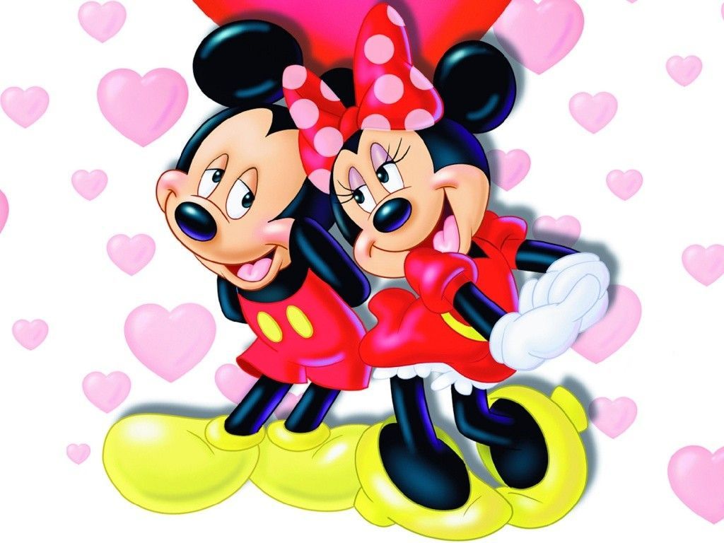 Topolino e Minnie San Valentino, 1024x768 HD, iMac