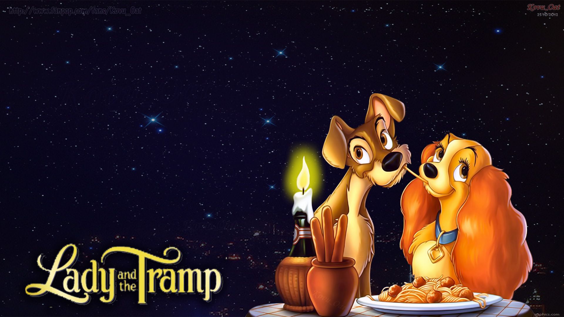 Lilli e il Vagabondo spaghetti, 1920x1080 Full HD, Desktop