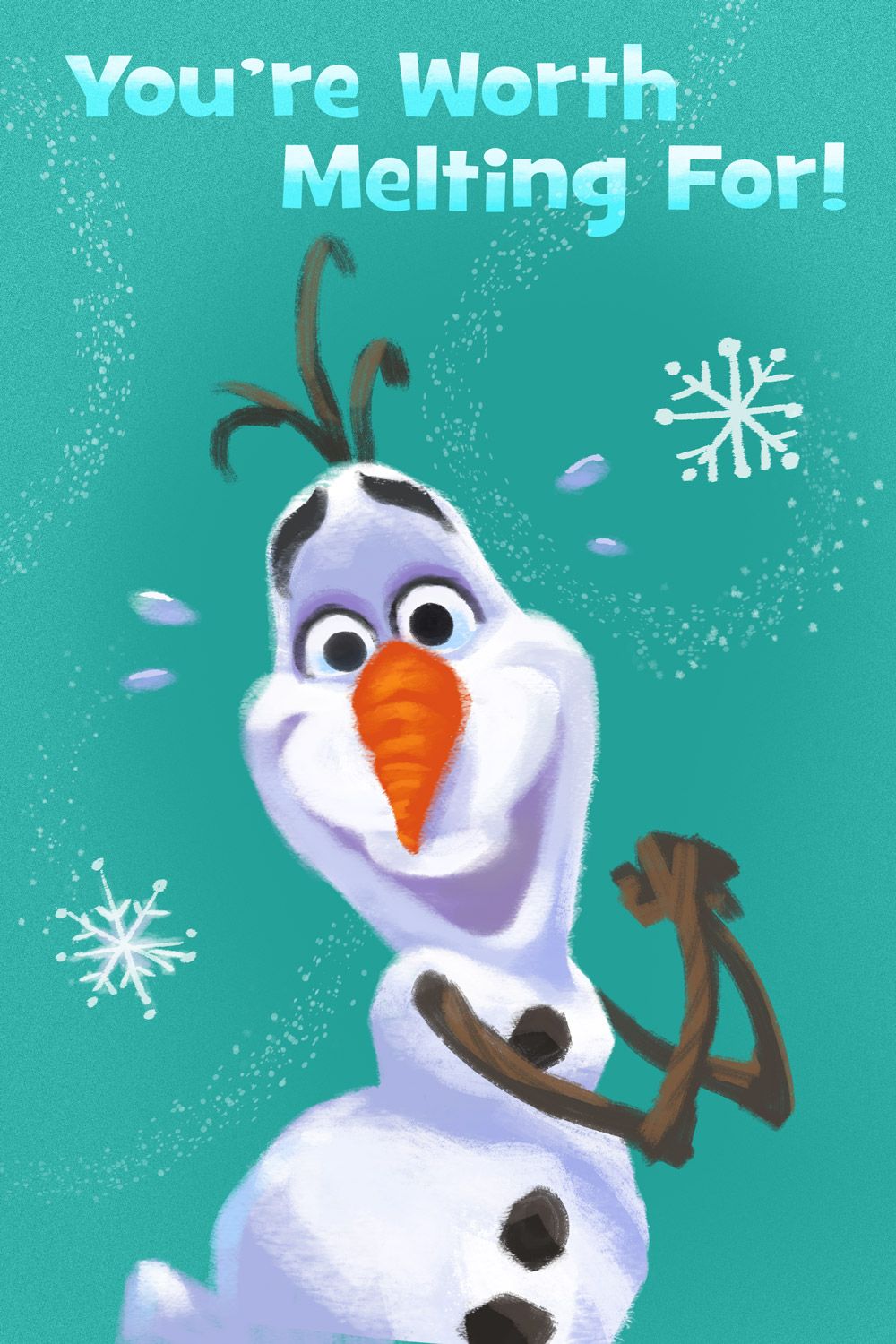 Olaf Frozen San Valentino, 1000x1500 Full HD Verticale, Smartphone
