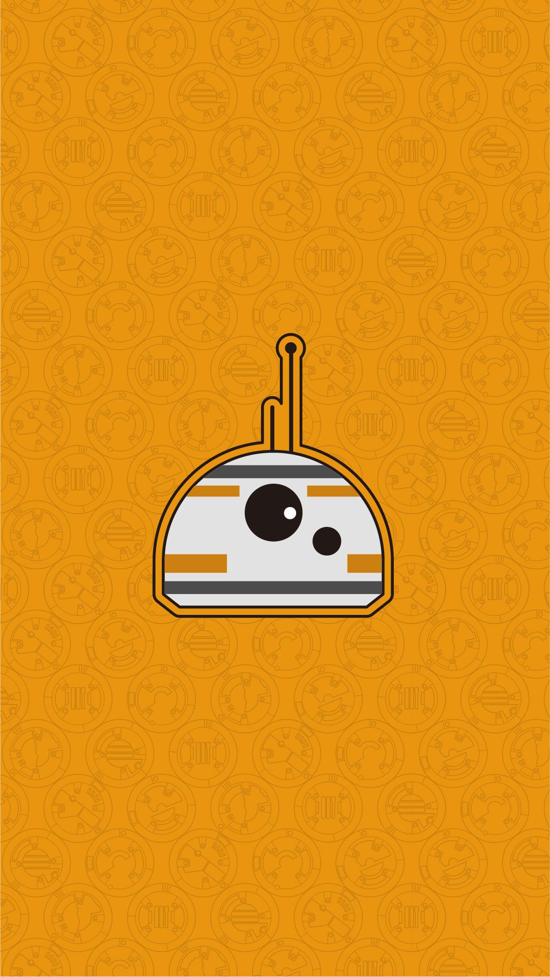 BB-8 droide arancione Star Wars, 1081x1921 Verticale, Telefono