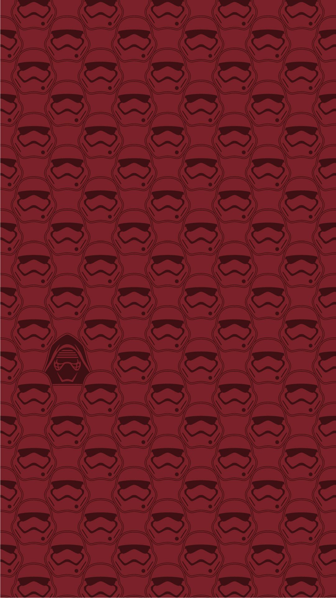 Elmetti Stormtrooper pattern rosso, 1081x1921 Verticale, iPhone Pro
