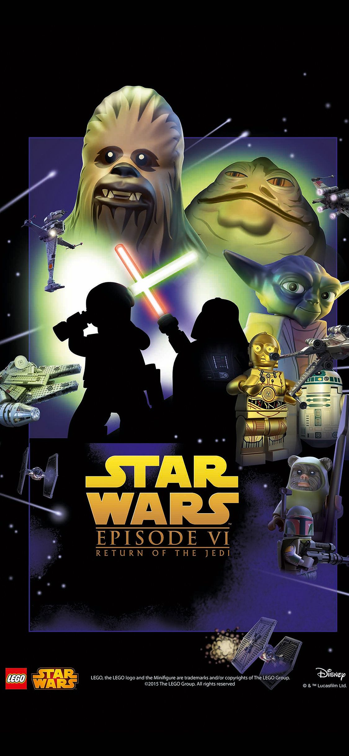 Droide LEGO Star Wars grigio, 1081x1920 Verticale, iPhone Plus