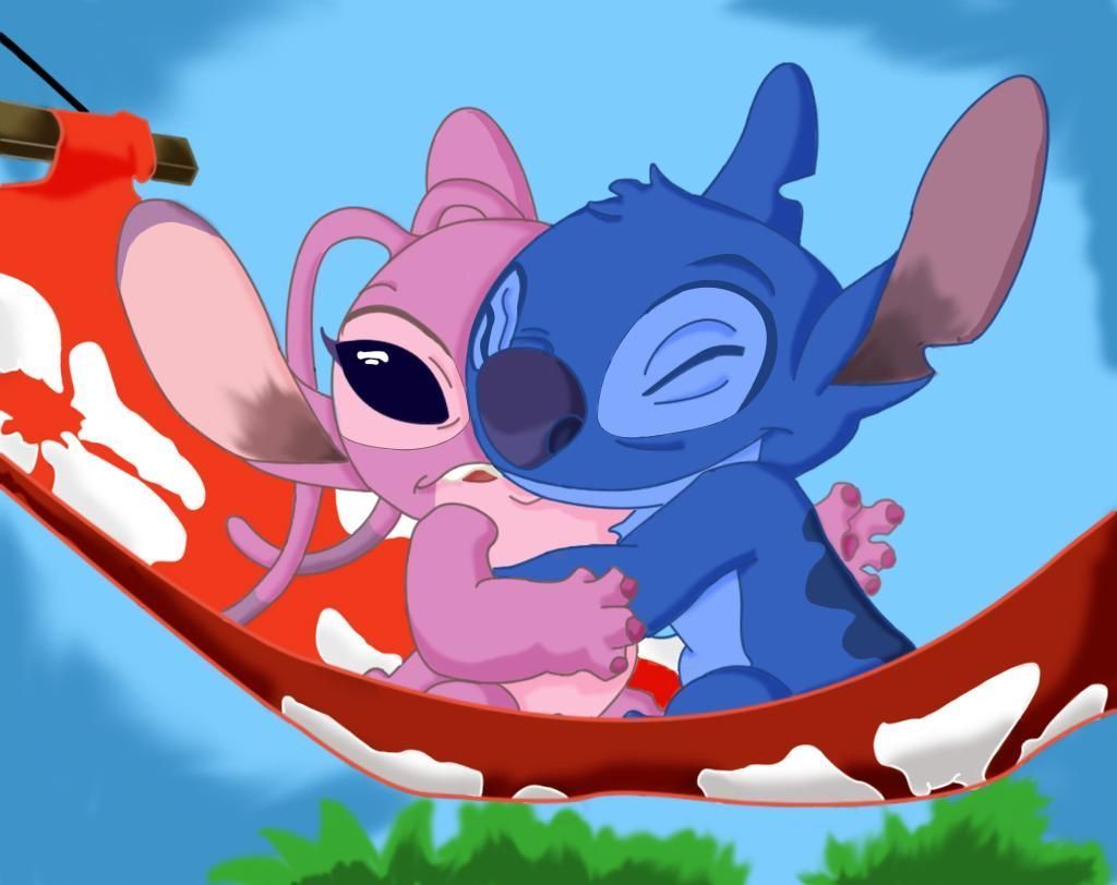 Stitch e Angel amaca, Lilo & Stitch, 1024x812 HD, Desktop