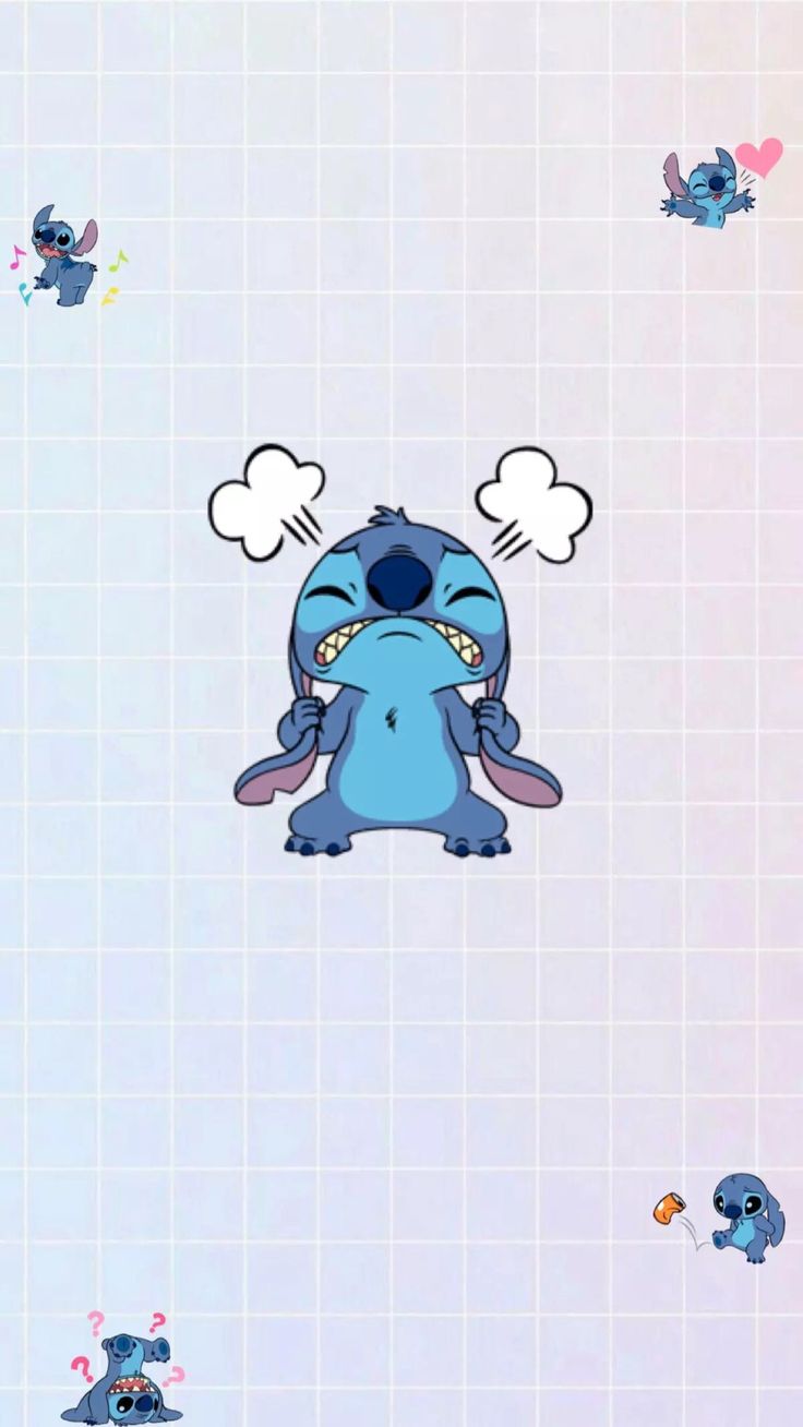 Stitch con cuoricino, Disney, 720x1280 Full HD Verticale, iPhone