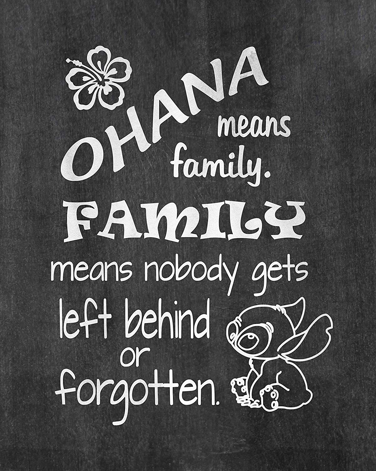 Stitch citazione Ohana lavagna, 1200x1500 Verticale, Android