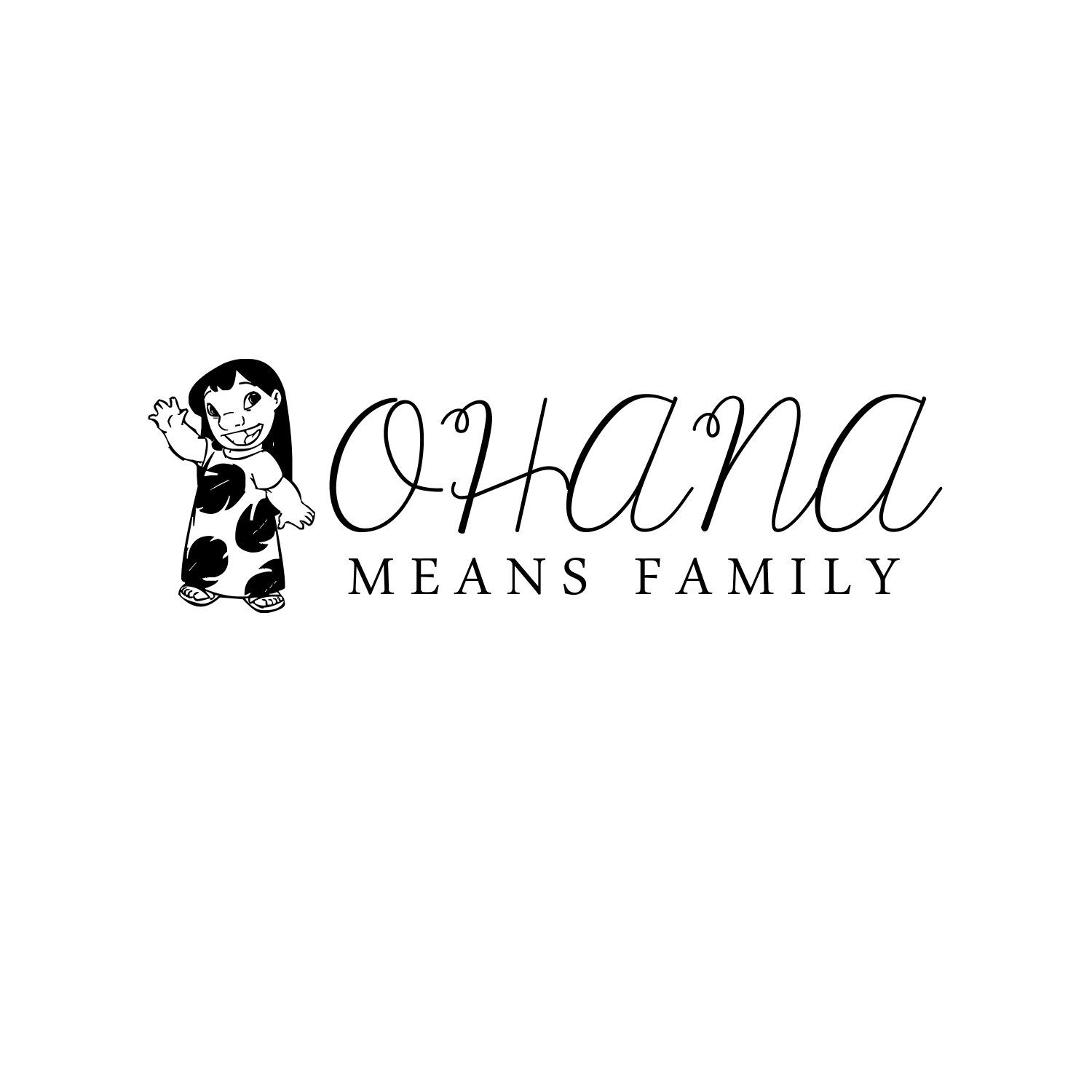 Lilo con citazione Ohana, 1500x1500 HD, Desktop