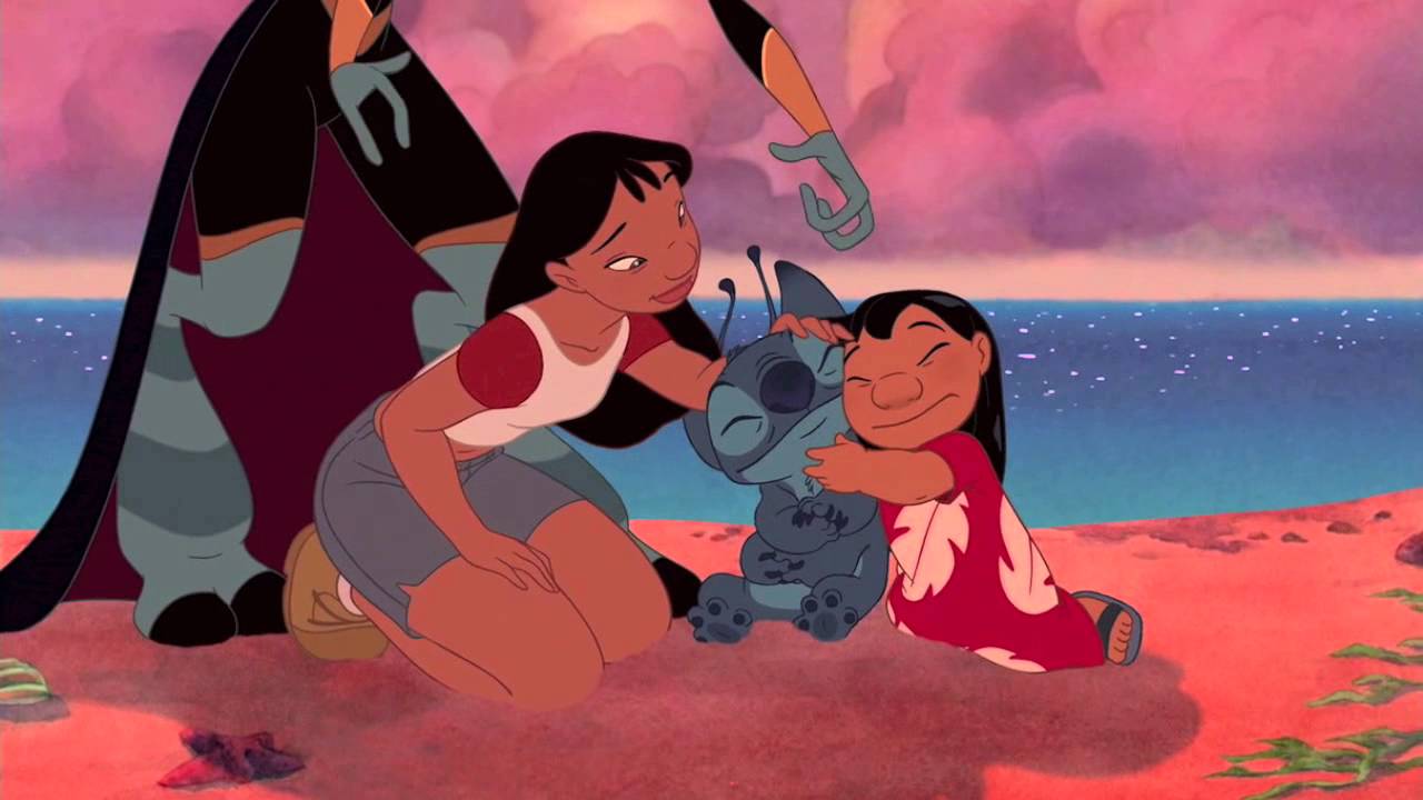 Stitch Lilo spiaggia citazione Ohana, 1280x720 720p, PC