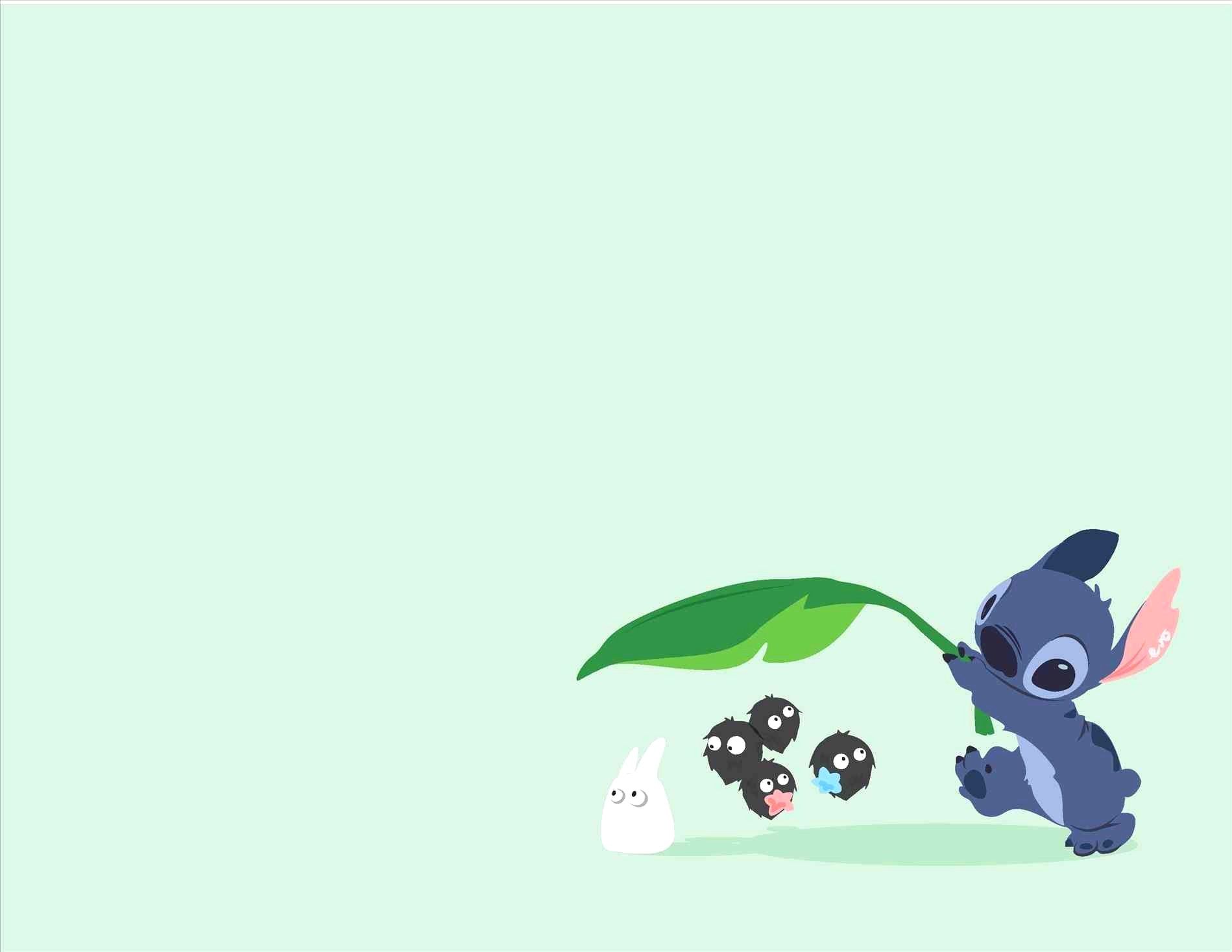 Stitch con foglia e Susuwatari, Lilo & Stitch, 1899x1468 HD, Laptop