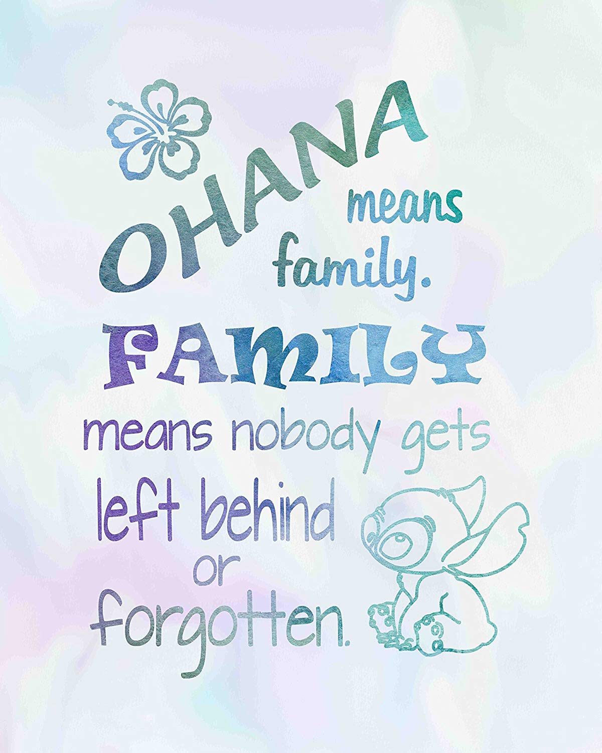 Stitch citazione Ohana famiglia, 1200x1500 Full HD Verticale, iPhone