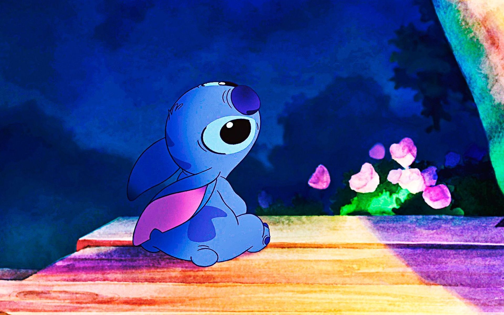 Stitch seduto su pontile, 1920x1200 Full HD+, Desktop