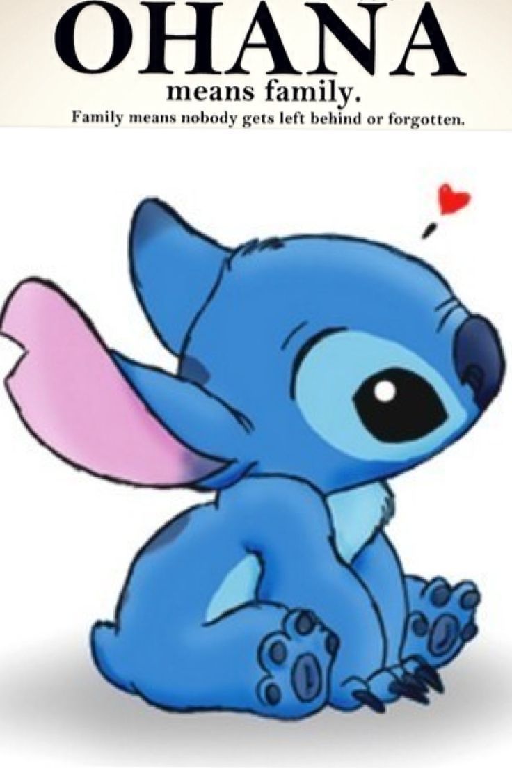 Stitch cartone animato citazione Ohana, 736x1104 Verticale, Telefono