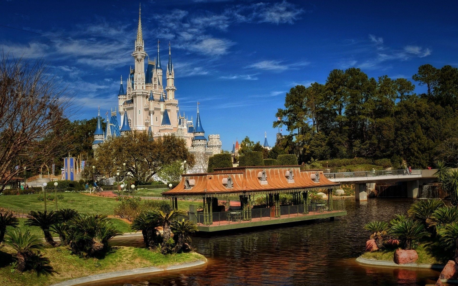 Castello Cenerentola Disney World, classici d'animazione, 1920x1200 WUXGA, Desktop