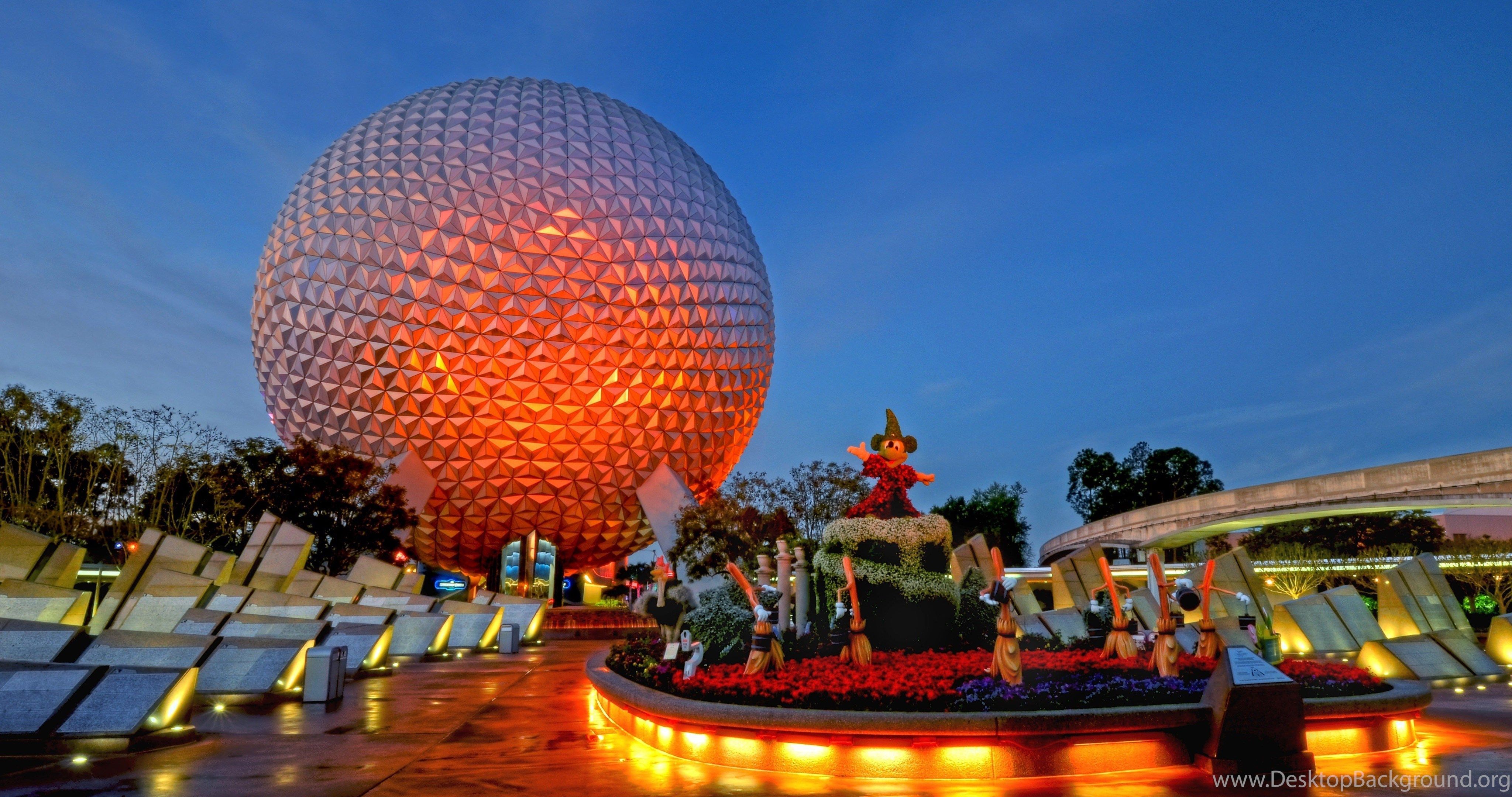 Epcot Spaceship Earth Disney World, 4096x2160 4K Ultra HD, Desktop