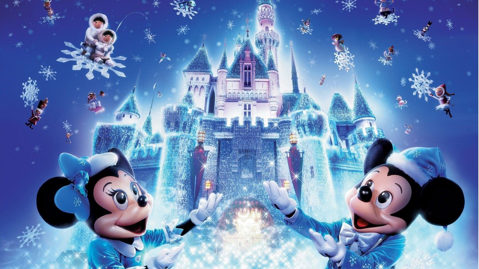 Castello Disney Topolino Minnie inverno, Mickey Mouse, 1920x1080 1080p, Desktop