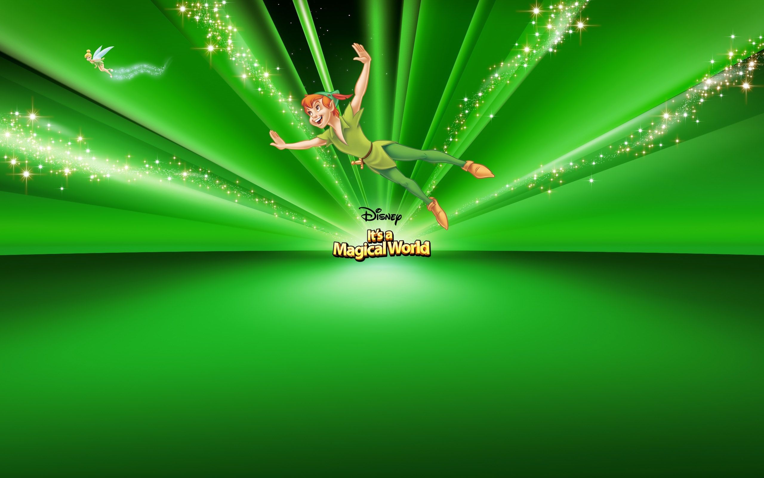 Peter Pan Disney World verde, 2560x1600 2K, Laptop